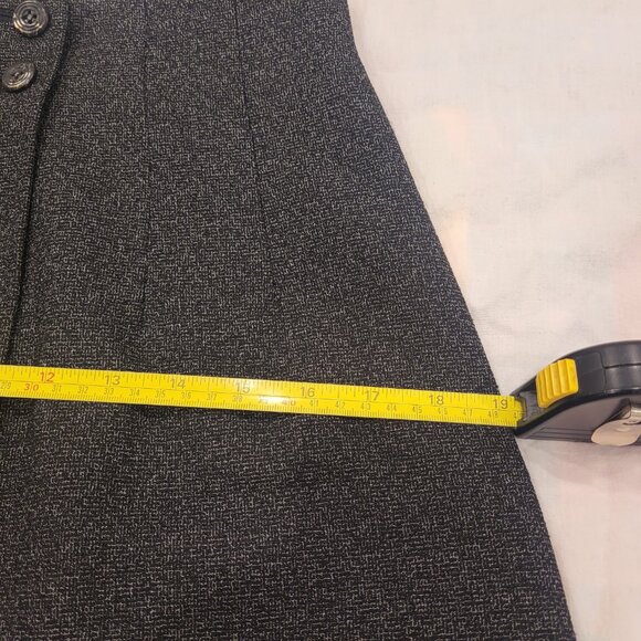 Grey Wool Skirt and Jacket Ladies Suit Grey Size 8 - Picture 11 of 16